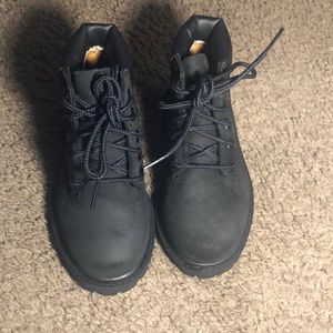 Toddler unisex black timberland boots 7c